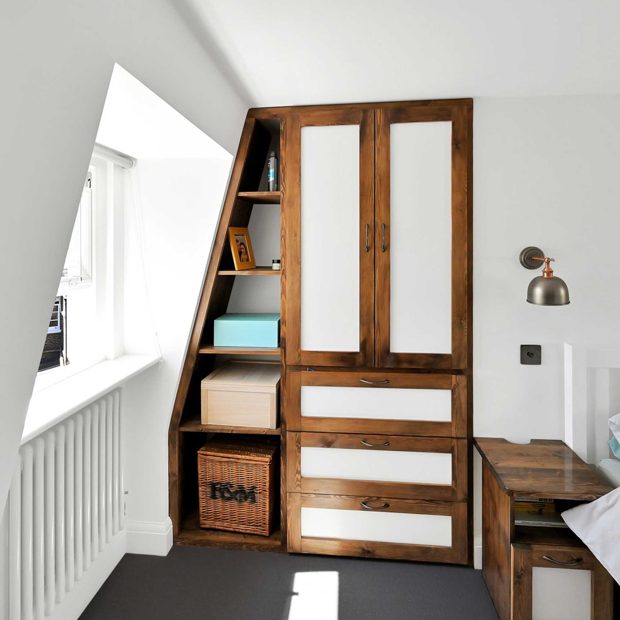 fitted wardrobe in loft conversion