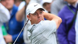 Rory McIlroy during a Masters practice round