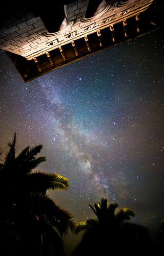 Milky Way Seen from a Terrace in Hvar, Croatia