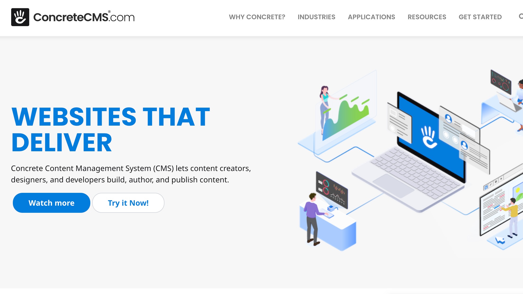 The Concrete CMS website