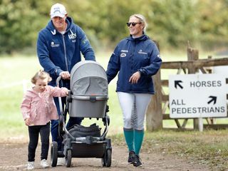 Zara Tindall with Mike Tindall and their two children