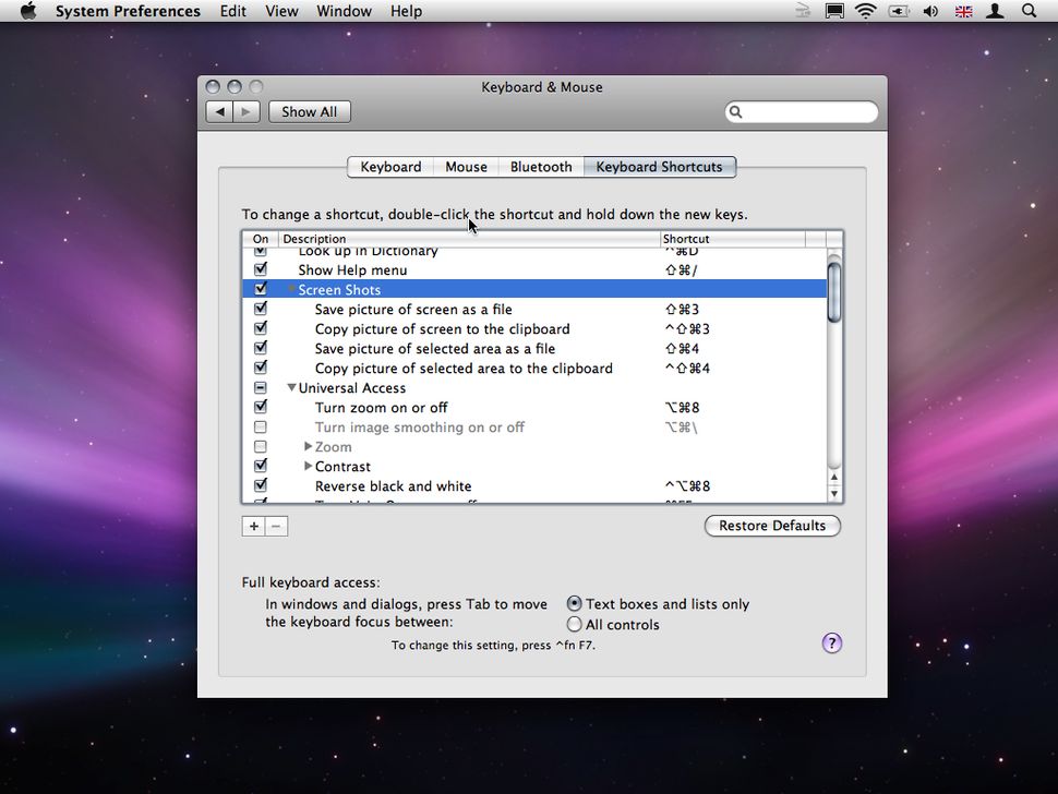 screenshot selection mac