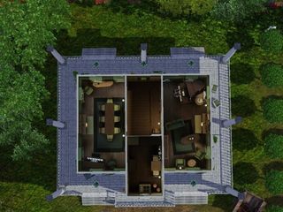 The Sims 3 Gaudet Plantation mansion ground floor