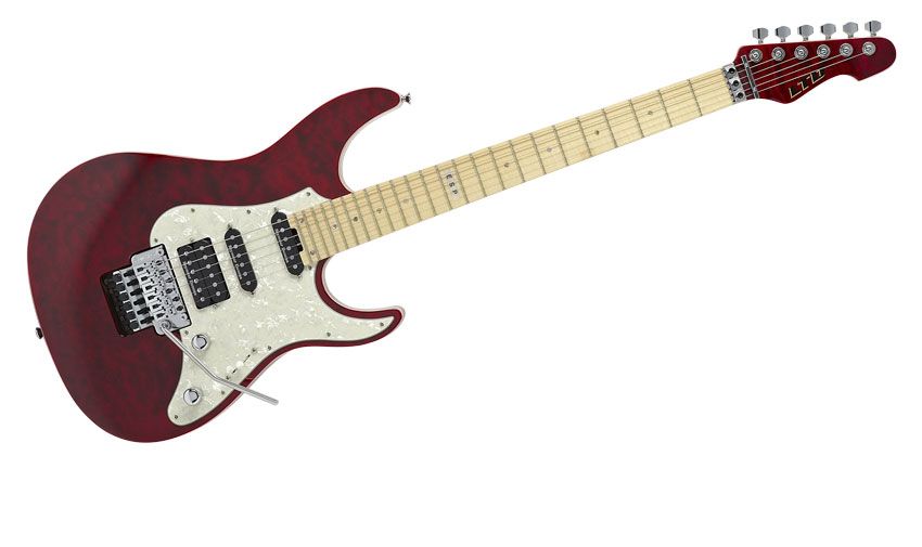 With a deep finish to its bookmatched quilted maple top, the ST-1 is a truly gorgeous guitar to gaze upon