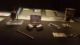 Included in the "Jews in Space" exhibit are religious artifacts that traveled into space with the first Jewish American astronaut, Jeffrey Hoffman.
