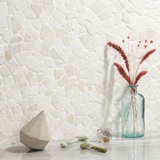 Tile Bar Nature Tumbled Lovina White