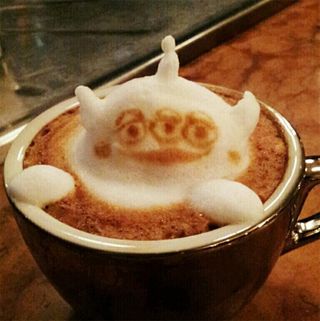 3d coffee art