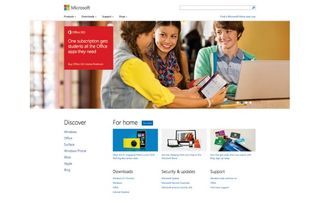 The homepage that Paravel designed and built from scratch for Microsoft provided a better system