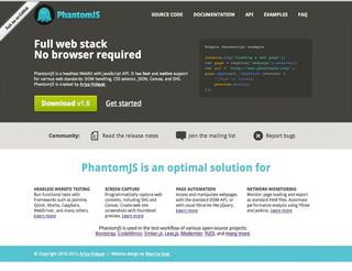 PhantomJS is a headless version of WebKit and the basis for many automated CSS testing tools. It’s a powerful bridge between the command line and the browser