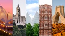 montage of structures depicting the worlds most beautiful buildings
