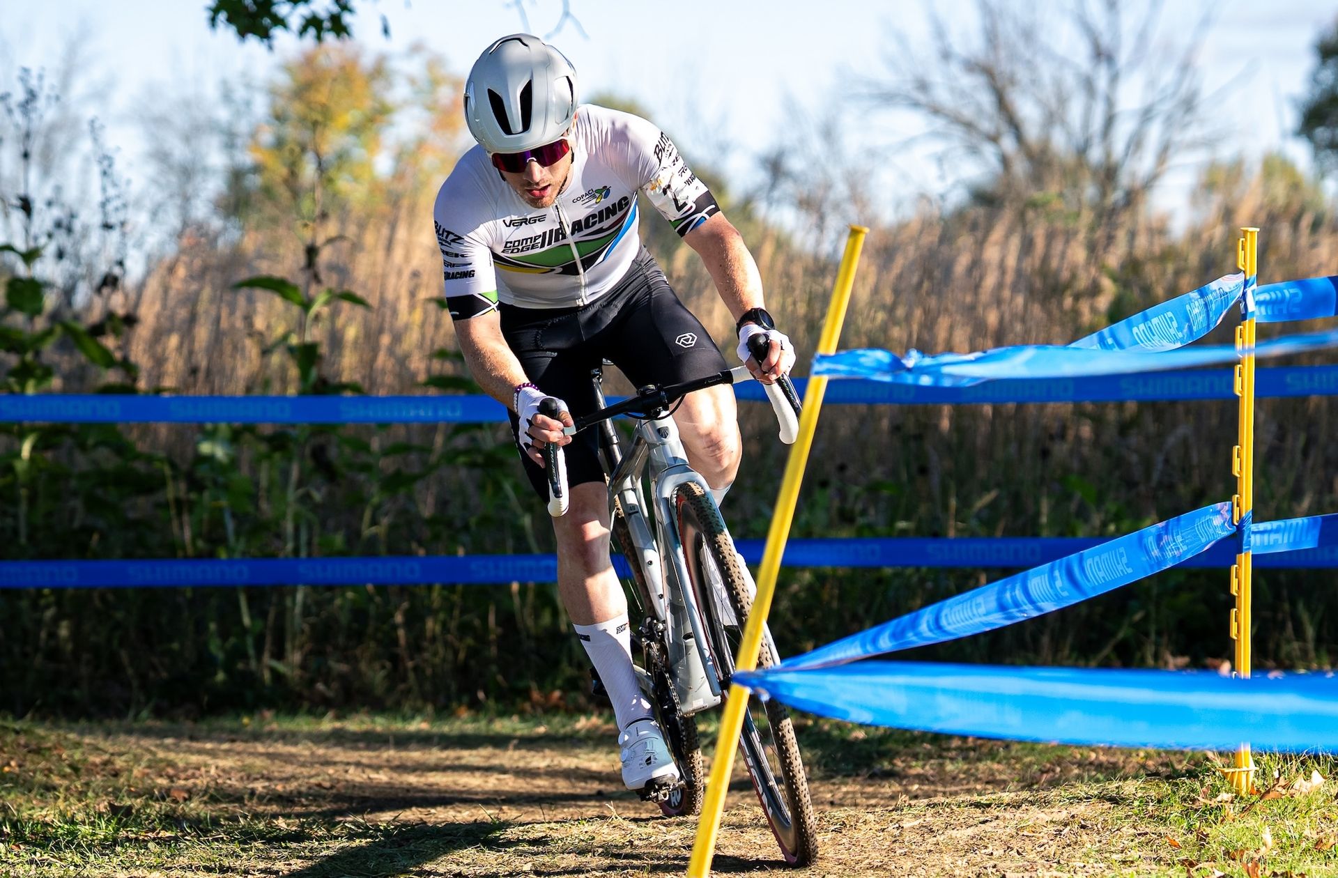 Andrew Strohmeyer works his way back to the front of the C1 race at 2026 Kings CX