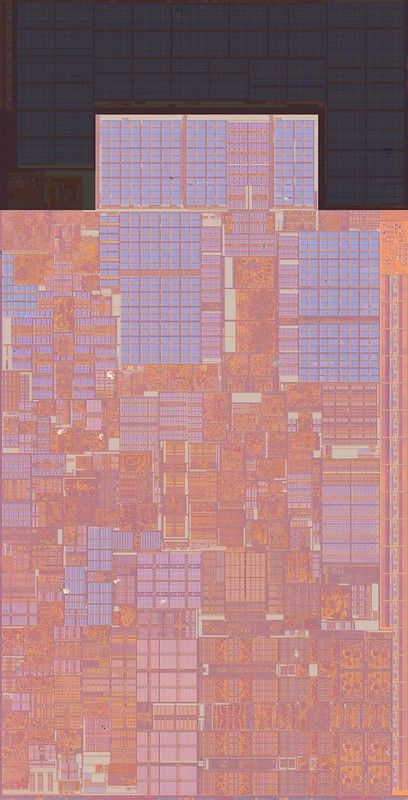 Close up of Intel CPU.