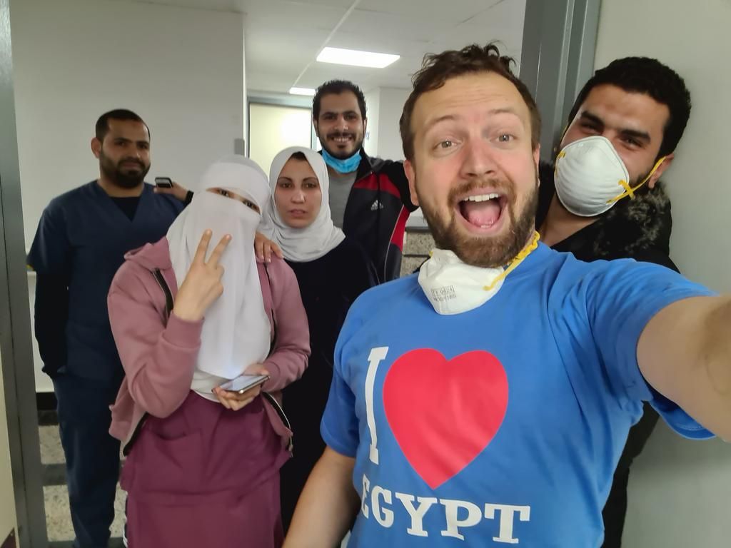 Matt Swider, an editor at Live Science sister site TechRadar, shared this image from the Egyptian hospital where he&#039;s been quarantined.