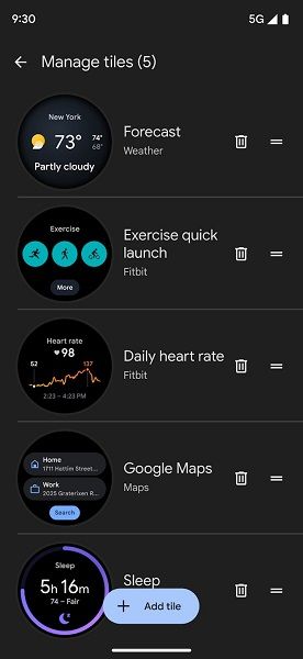 Google Pixel Watch app