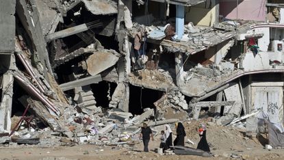 Gaza: a destroyed building