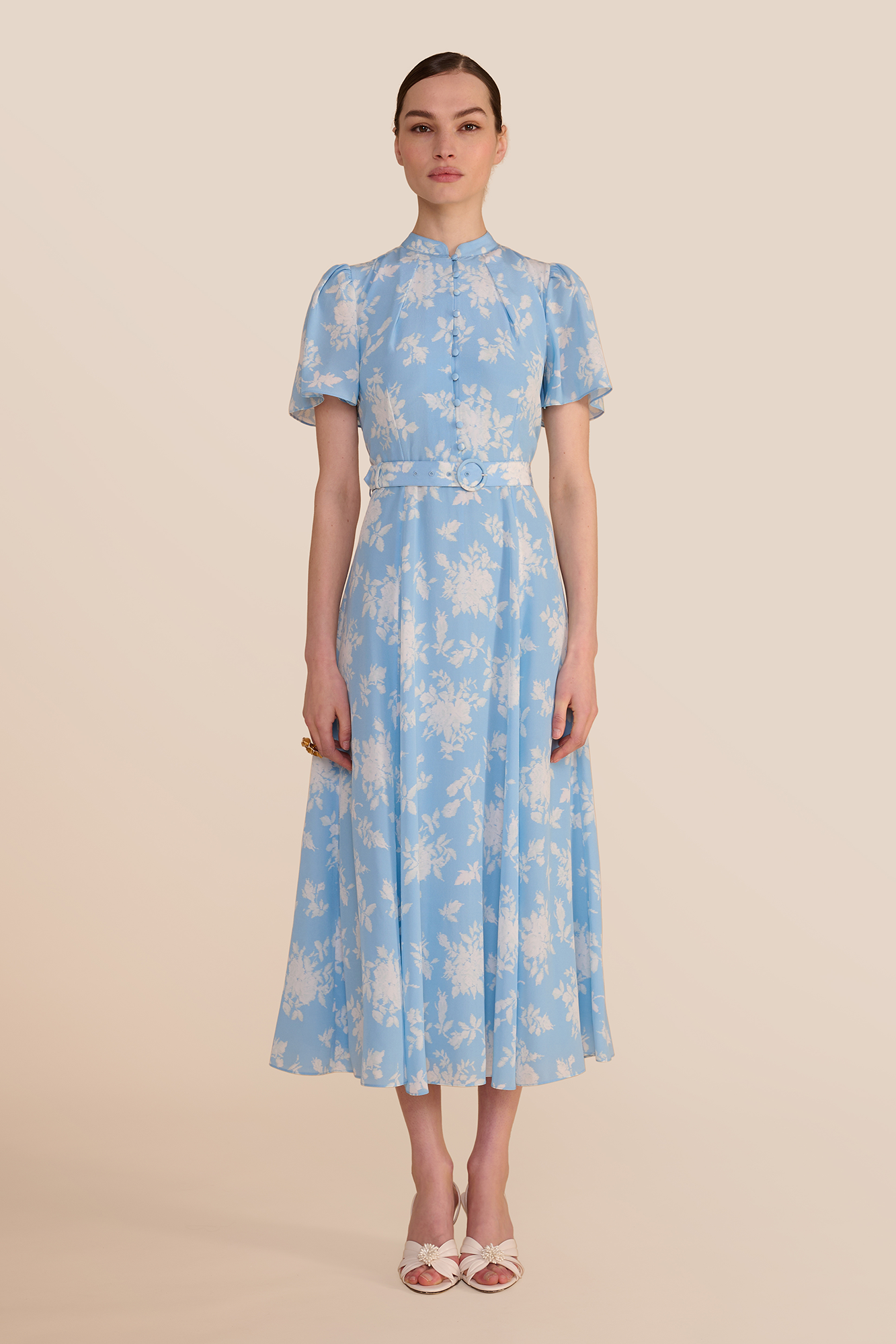 Ahana Rose Short Sleeve Dress - Uk 6 / Us 2