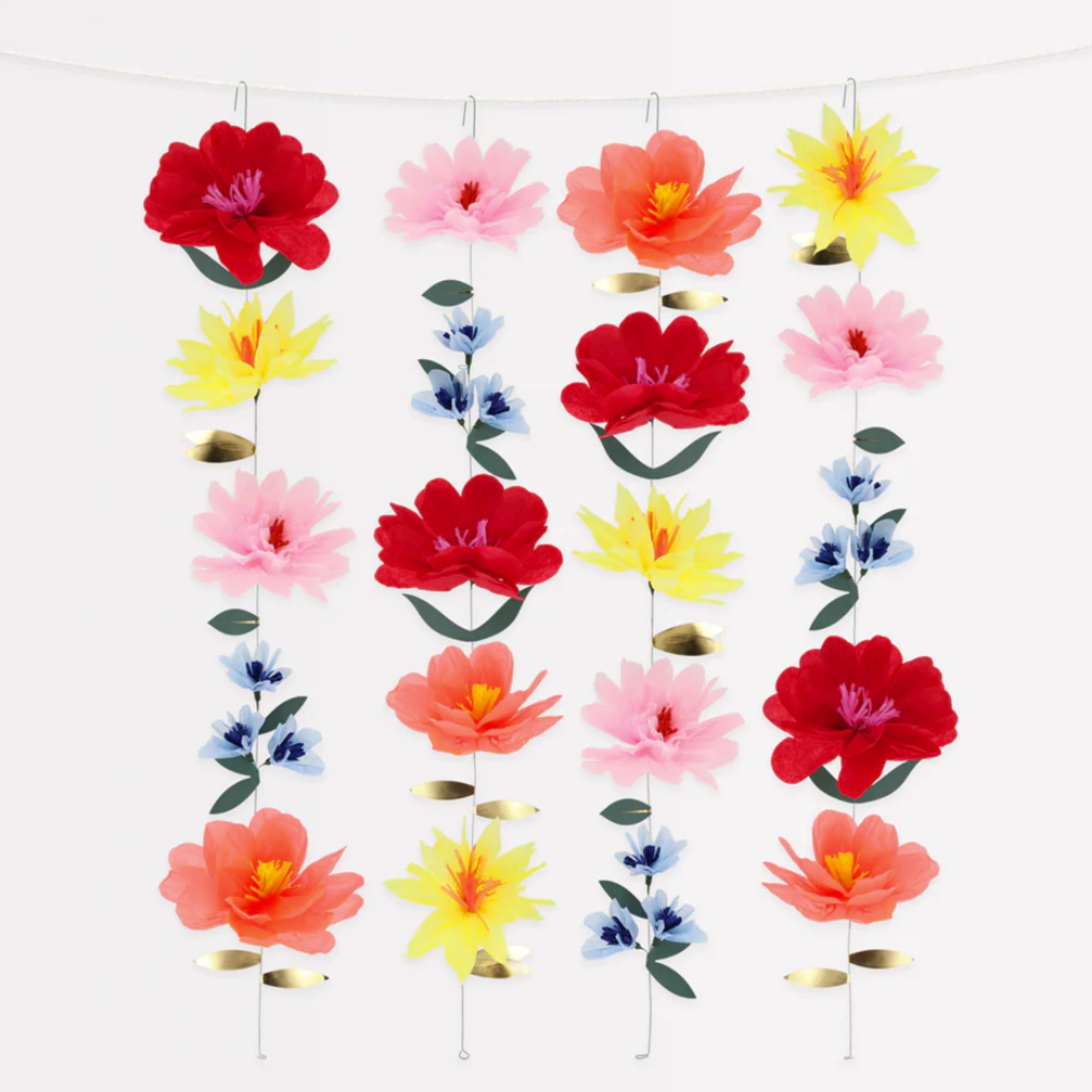 Colorful paper flower decoration