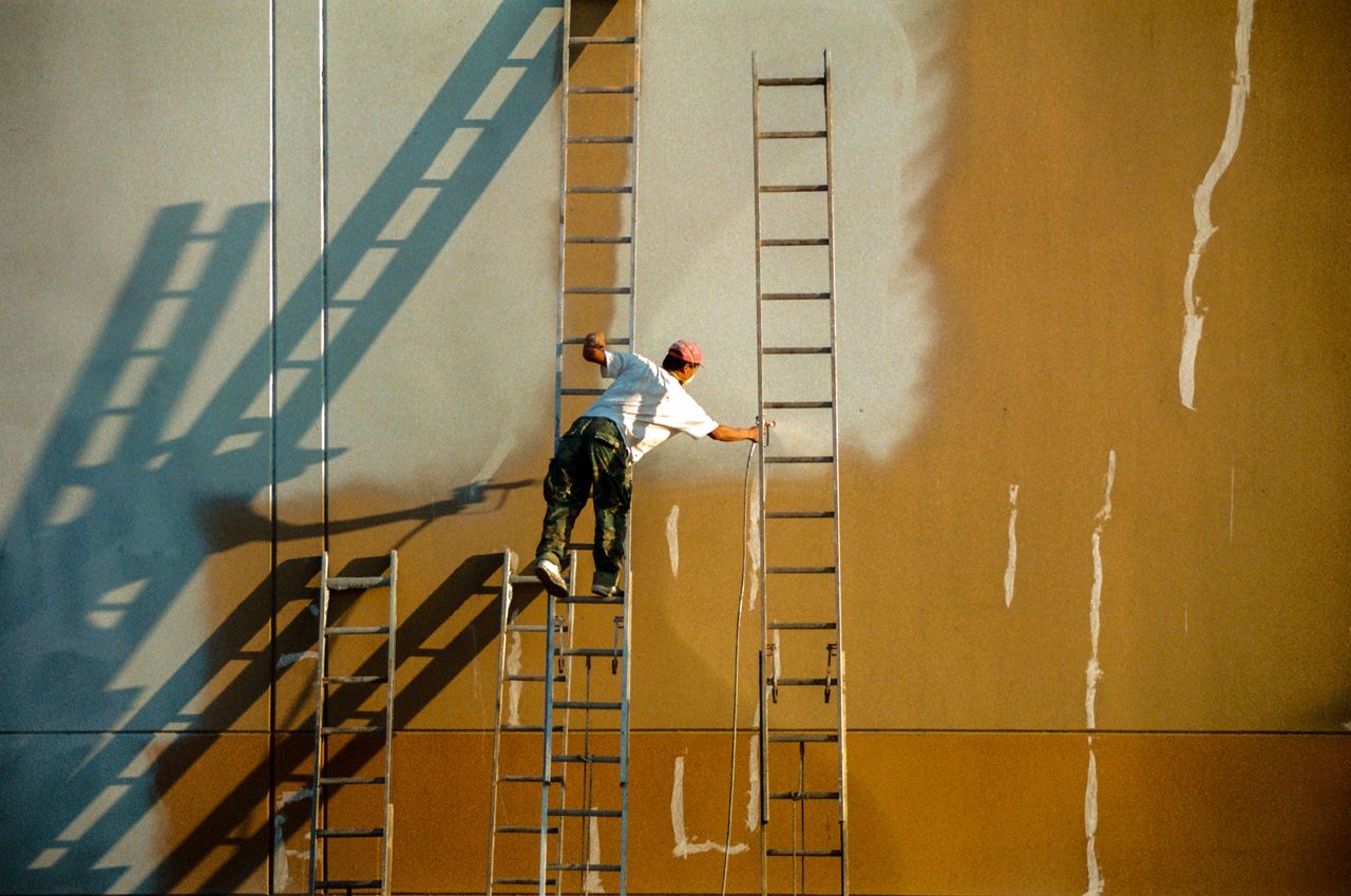 A worker in California. 