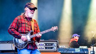 Jimmy Herring (L) and JoJo Hermann of Widespread Panic perform during 2019 Sweetwater 420 Fest at Centennial Olympic Park on April 20, 2019 in Atlanta, Georgia