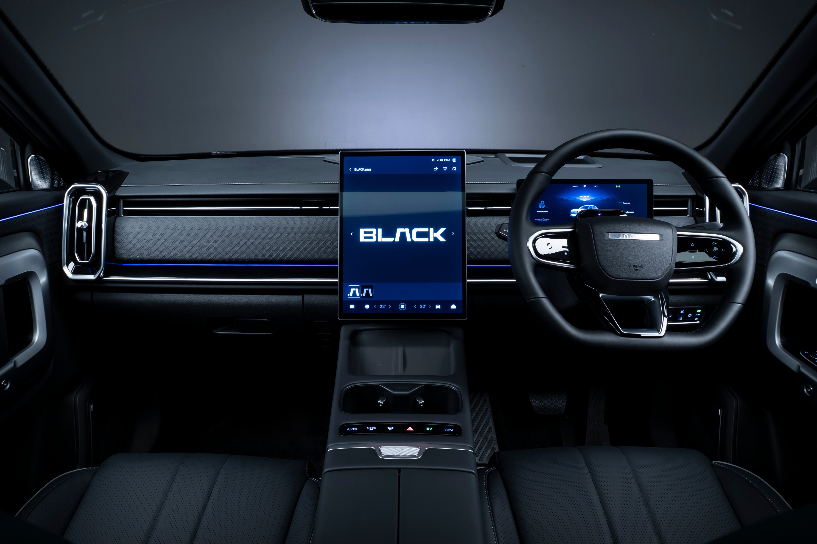 The dashboard of the Jaecoo 7 Black Luxury edition