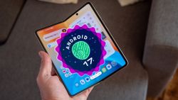 The Android 17 logo on an Honor Magic V5