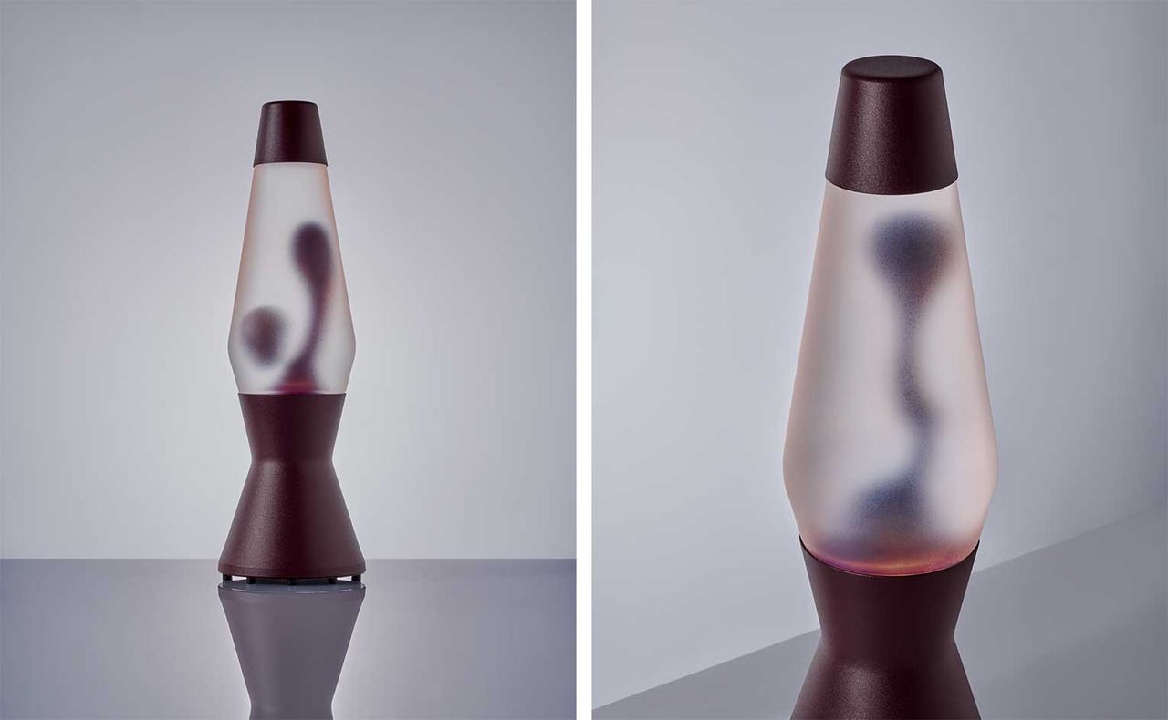 Sabine Marcelis&#039; design for a burgundy lava lamp