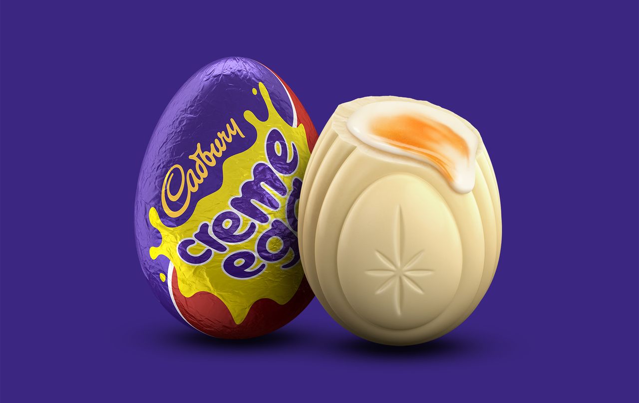 cadbury&#039;s white creme egg hunt