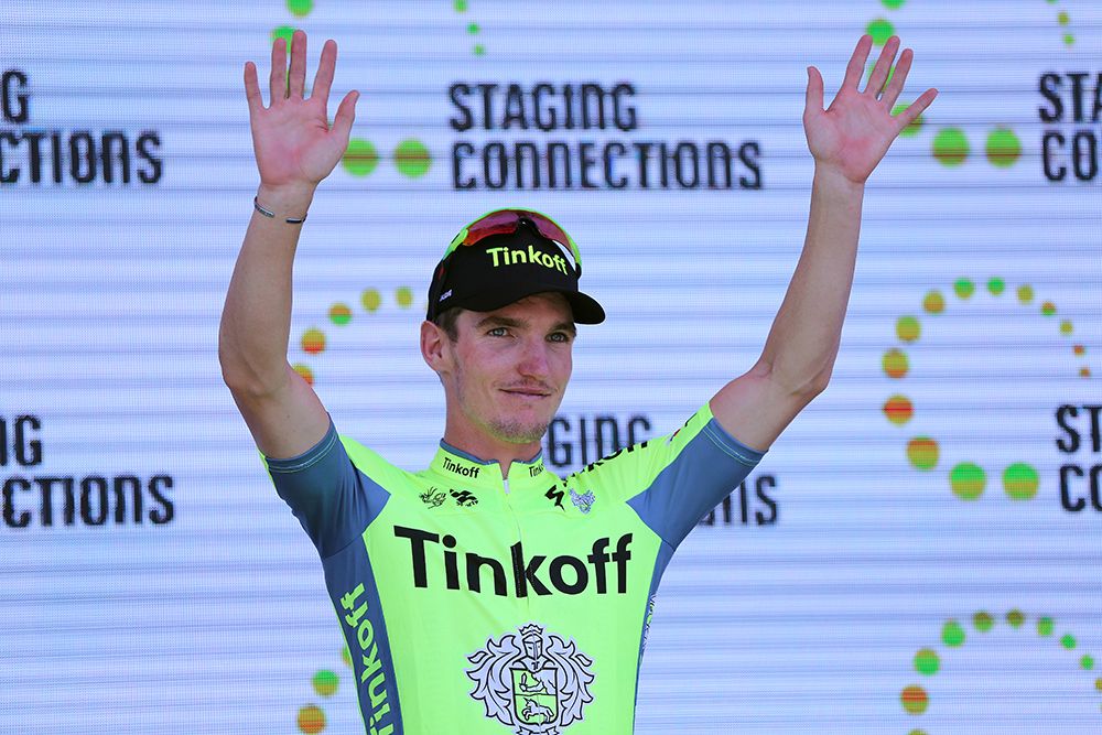 Stage winner Jay McCarthy (Tinkoff)