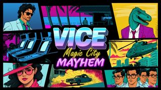 Vice: Magic City Mayhem listing image with characters in comic panels