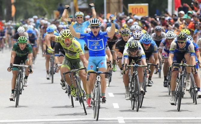 Andrea Guardini (Astana) captures his 12th Tour de Langkawi stage win