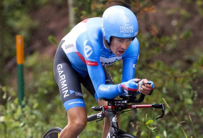 Tommy Danielson (Garmin-Sharp) in the rain