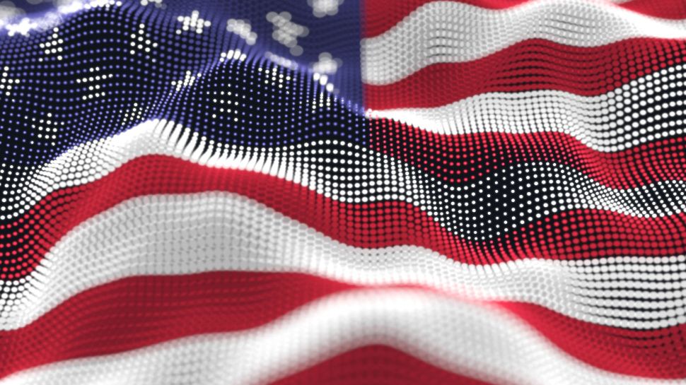 Digital US flag