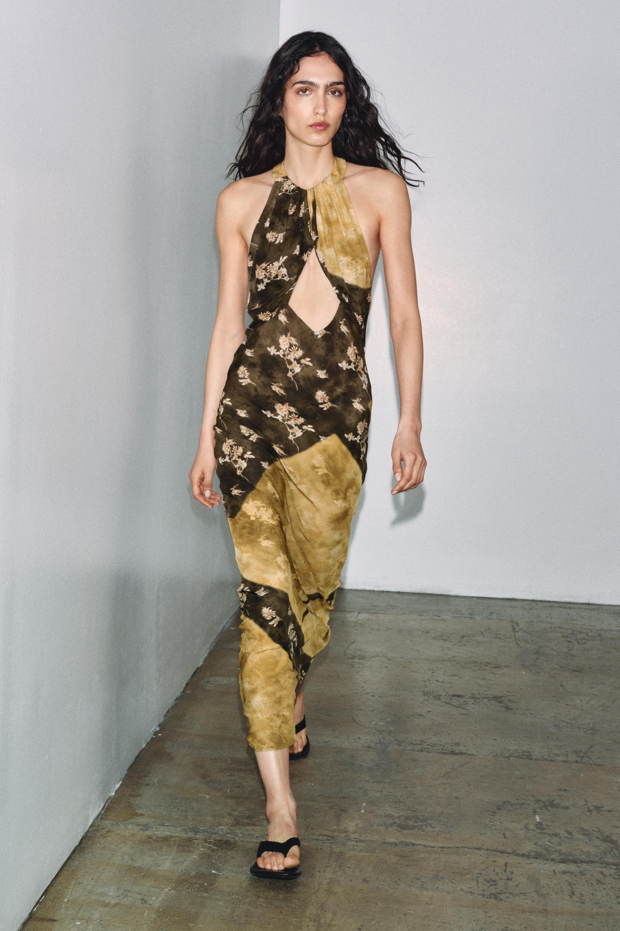 Printed Halter Dress