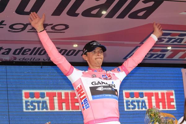 Ramunas Navardauskas (Garmin - Barracuda) on the podium
