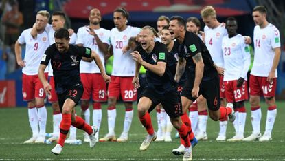 World Cup last 16 Croatia Denmark