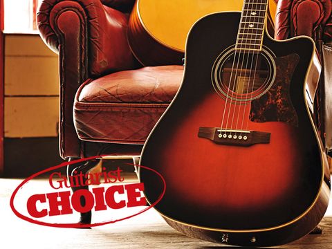 The essence of a vintage acoustic captured in a modern guitar.
