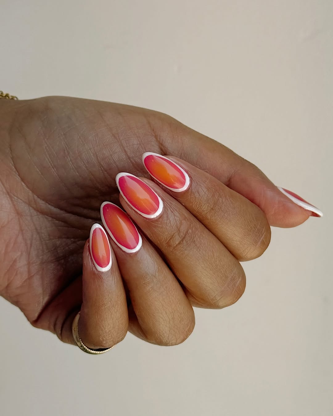 A summer sorbet manicure by Queenie Nguyen
