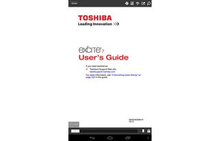 Toshiba Excite 7 Toshiba Apps