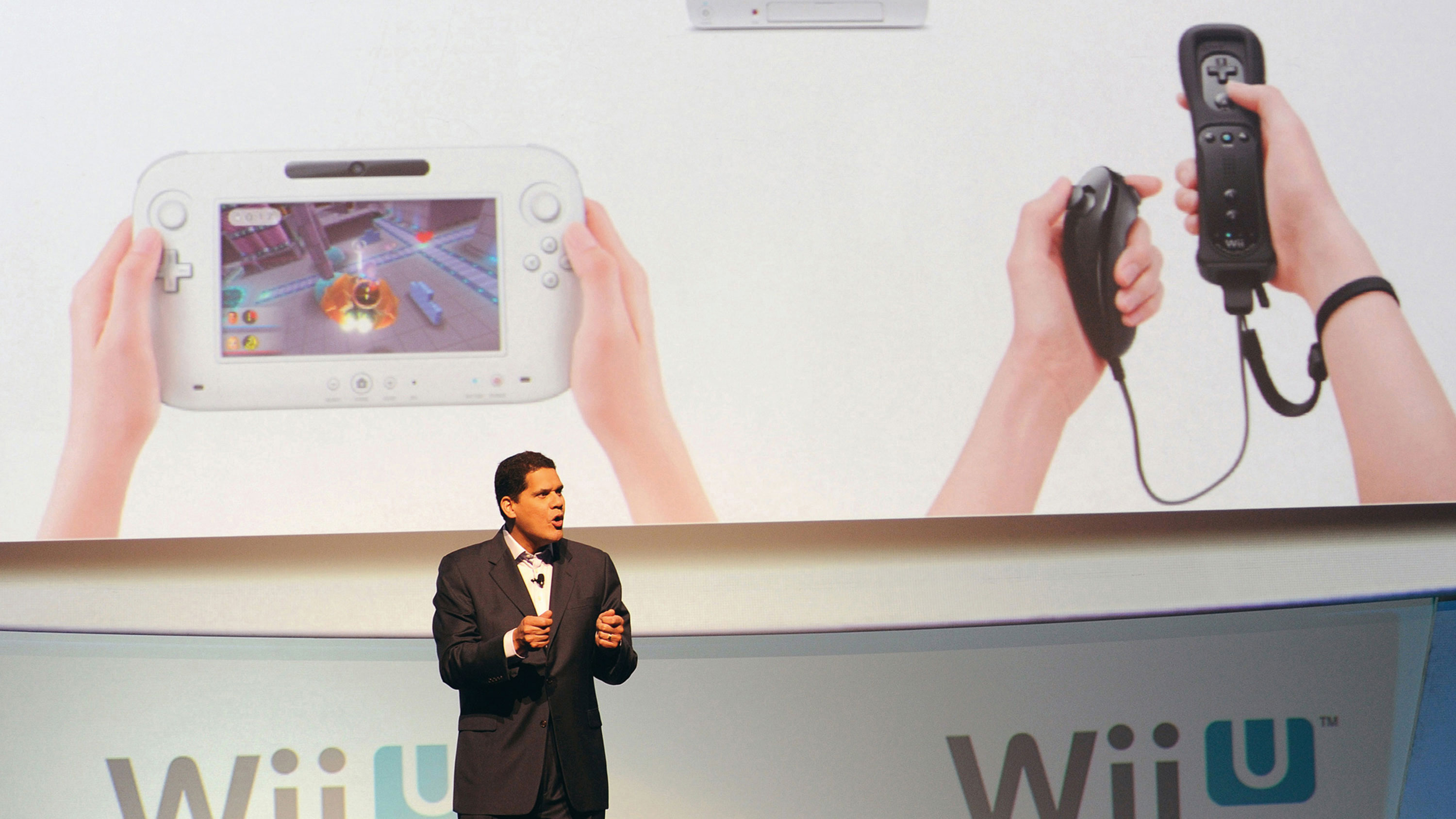 Wii U - just use the motion/touch/blow/stylus/button/joypad/accelerometer/pulsometer to start game