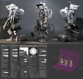 The final lighting setup for an illustration should give an insight into the character