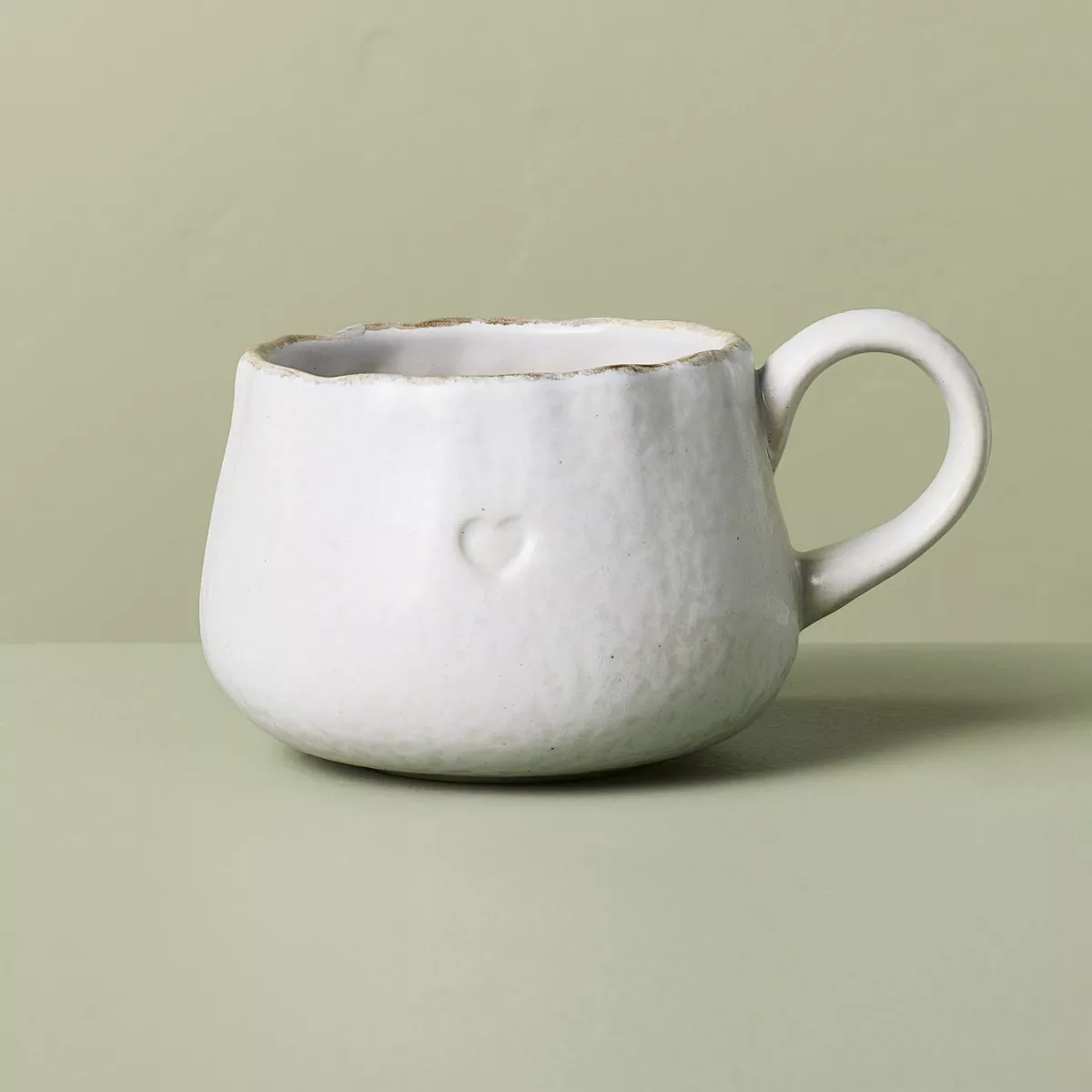 16 Fl Oz Stoneware Spring Coffee Mug Heart - Hearth U0026#38; Handu0026#8482; With Magnolia