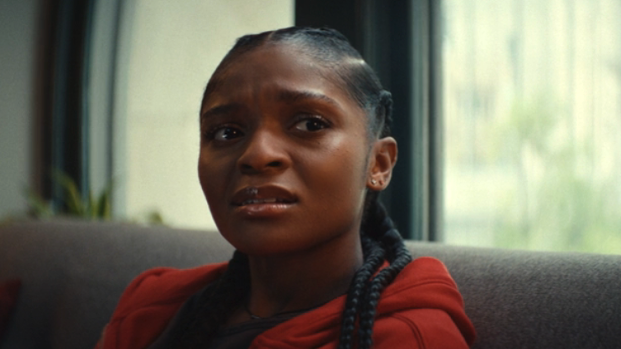 Dominique Thorne looking anguished in Ironheart as RiRi Williams