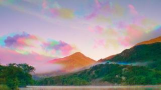 Harris shutter effect creates psychedelic clouds in this Snowdonia mountain scene