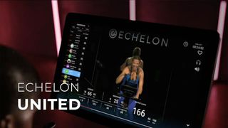 Echelon EX3 Smart Connect Max Exercise Bike review: screen showing the Echelon United app