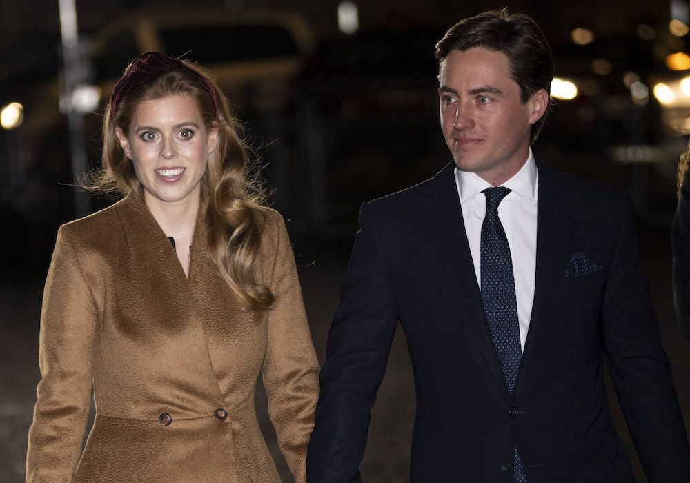 Princess Beatrice and Edoardo Mapelli Mozzi attend the &quot;Together at Christmas&quot; community carol service at Westminster Abbey