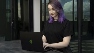 Someone using Razer Blade 14