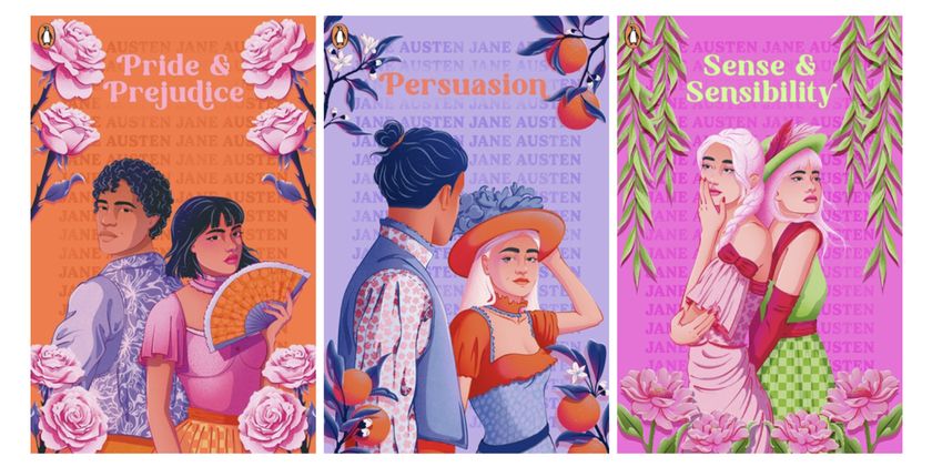 Penguin Jane Austen Book covers