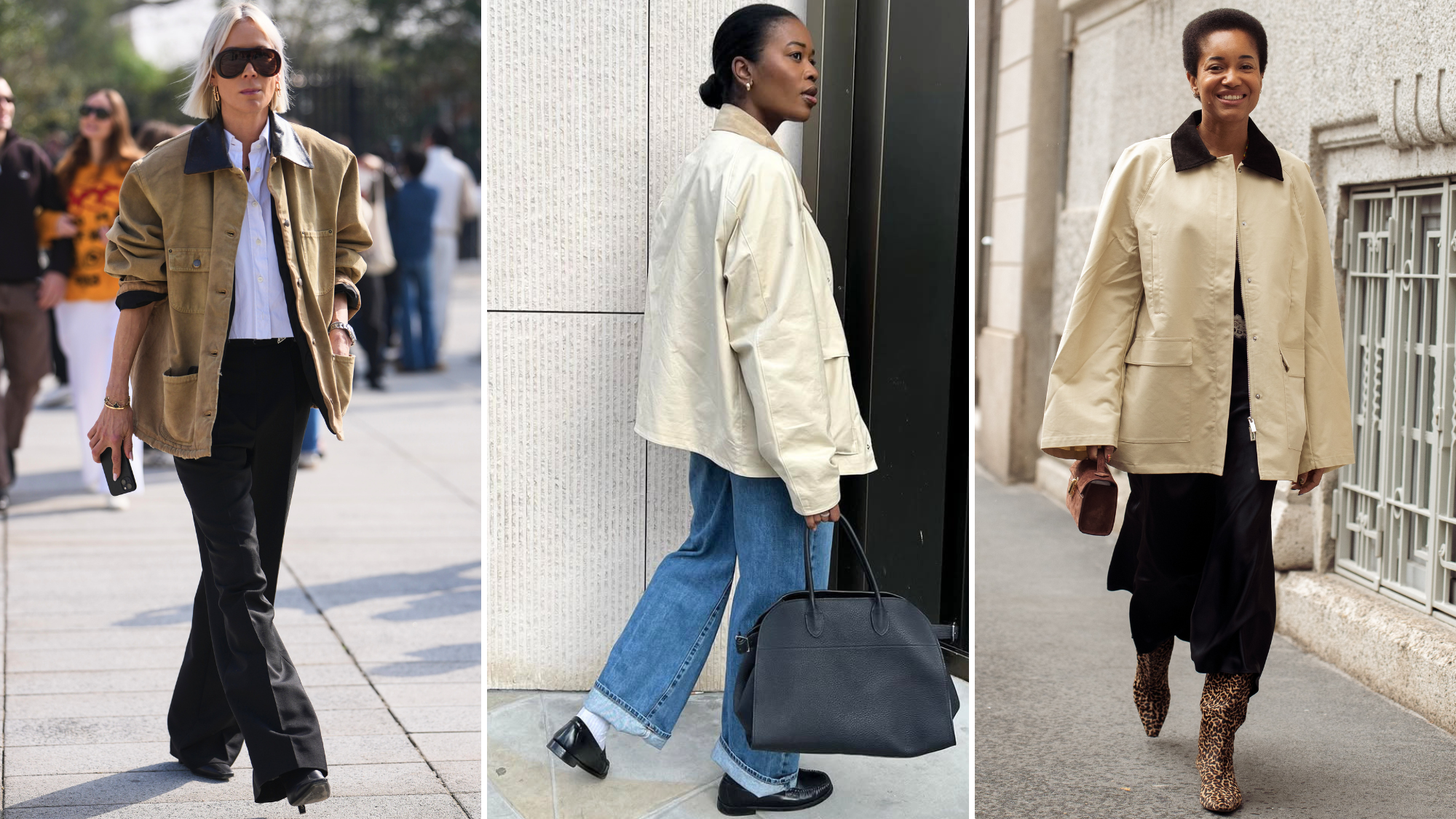 Women wearing barn jackets