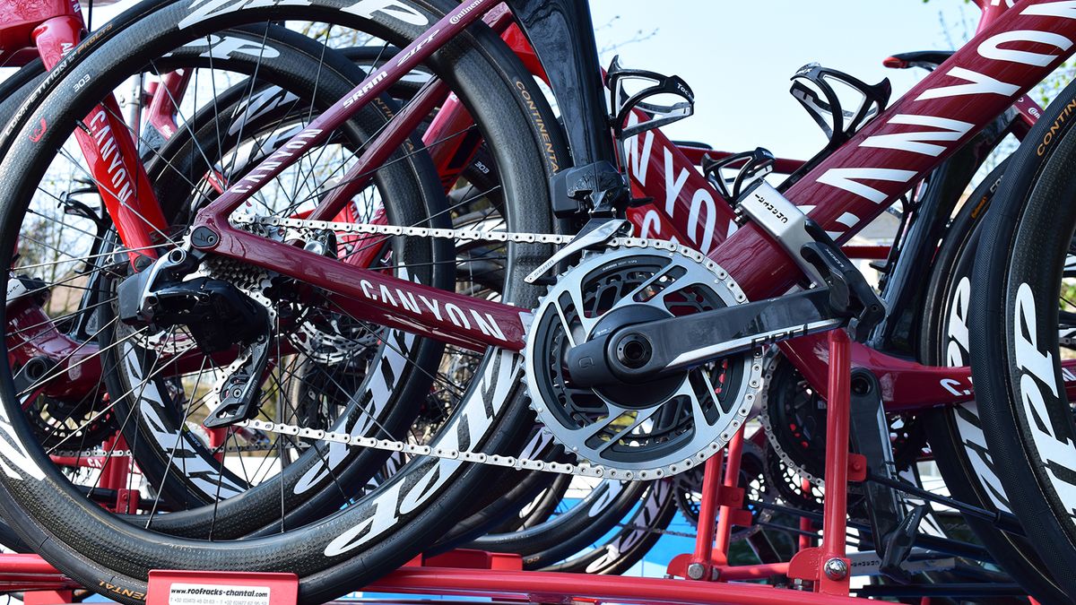 While Trek-Segafredo ran 1X setups with the new SRAM RED eTap AXS groupset, Katusha-Alpecin stuck with 2X setups