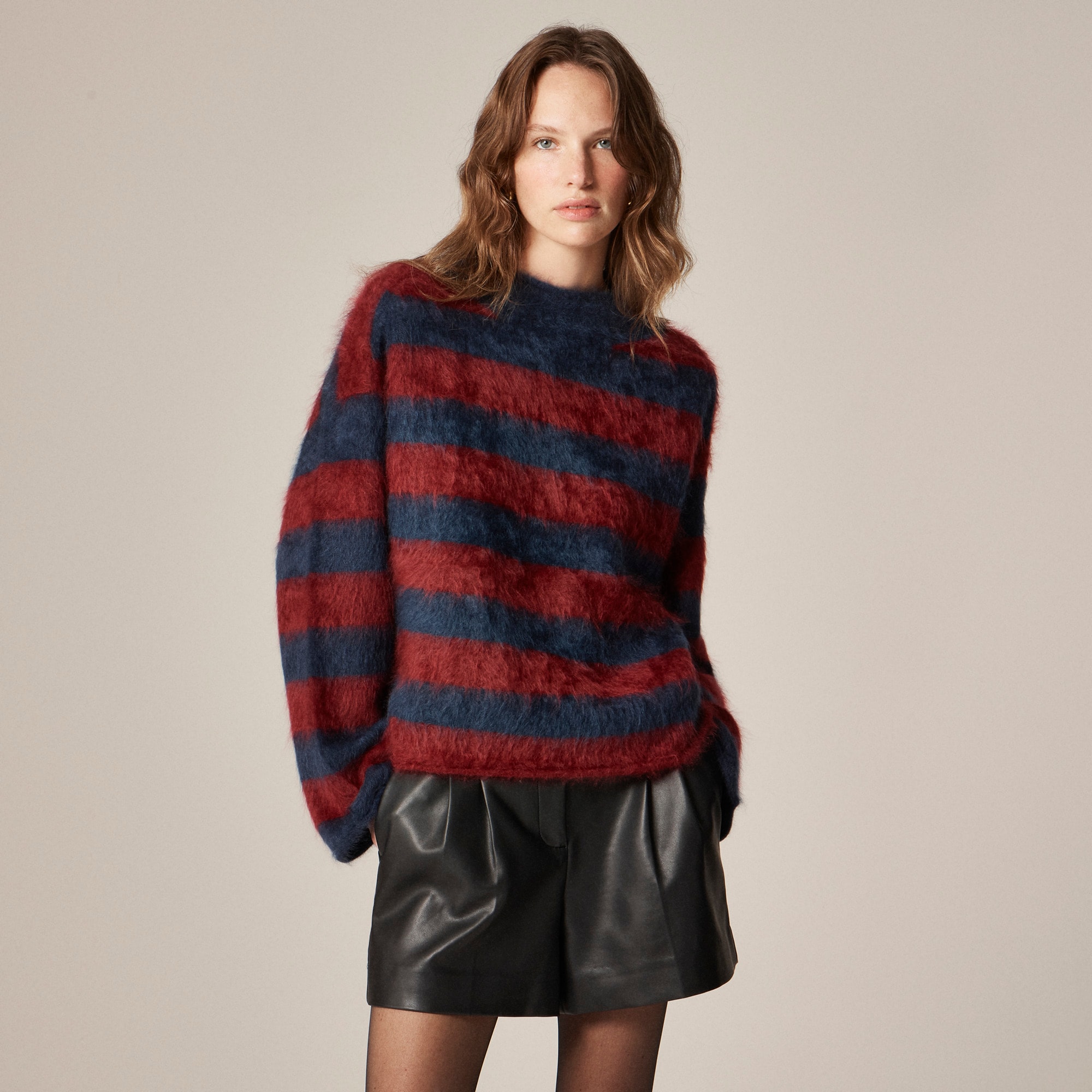 2025 Brushed Cashmere Rollneck™ Sweater in Stripe